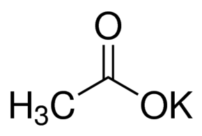 Potassium Acetate Chemical Structure
